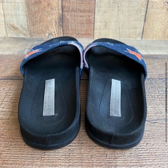 Stella McCartney Star Denim Loafer Slides Size 7 Authentic - Picture 5 of 10